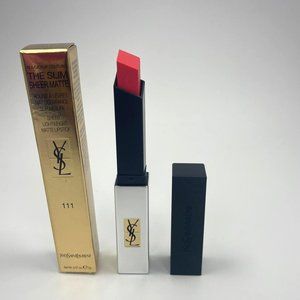 YSL The Slim Sheer Matte Lipstick 111 Corail Explicite BRAND NEW